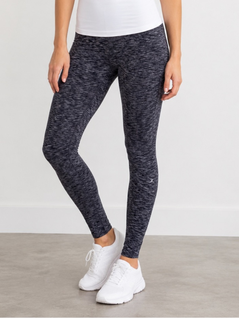Danskin Athletic Leggings Women’s Size Medium Gray Heathered Workout Pants
